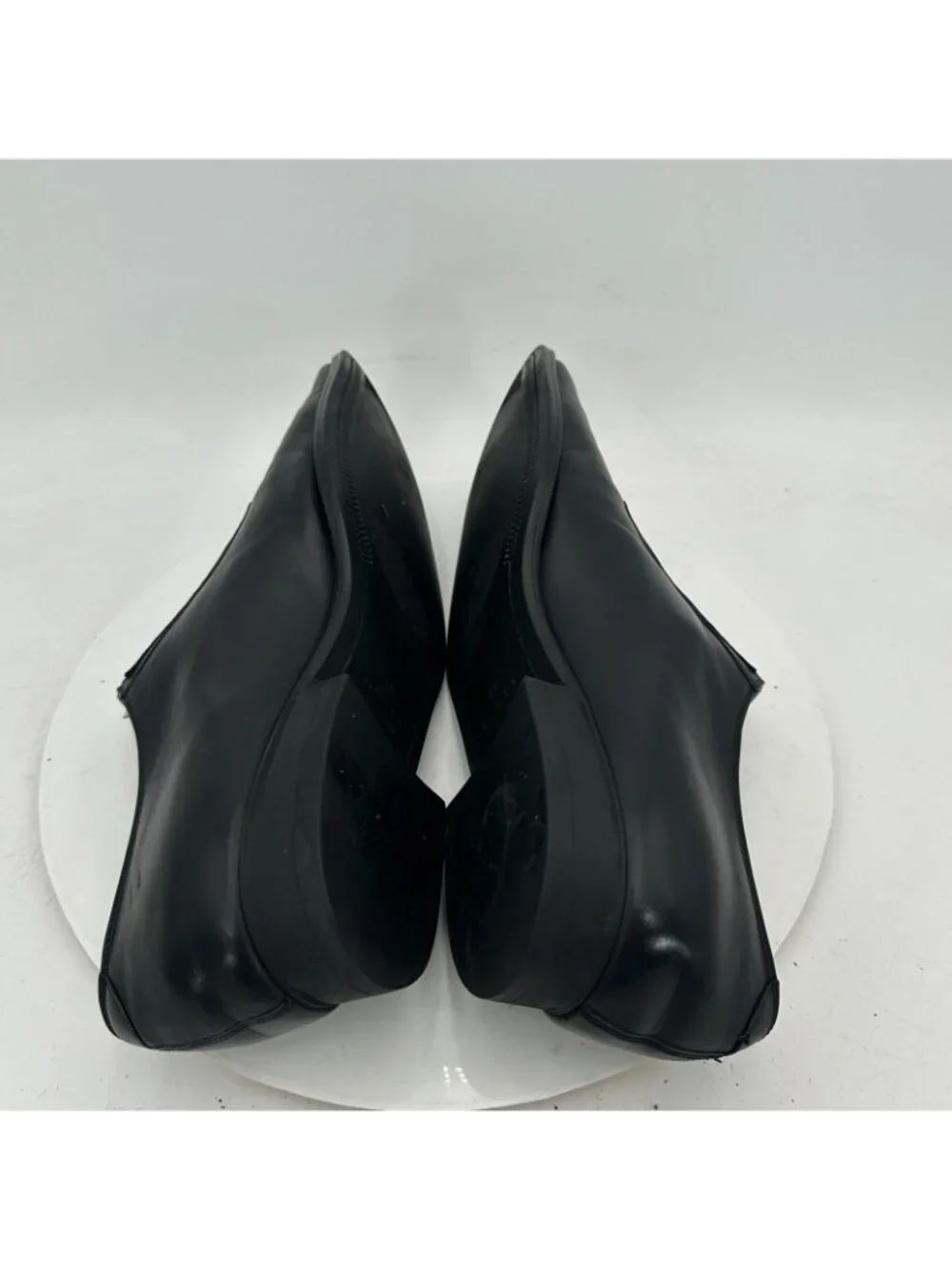 Gucci Men Size UK 11 US 11.5 Black Leather Pointed Plain Toe oxford Dress Shoes